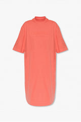 TEE DRESS-CORAL
