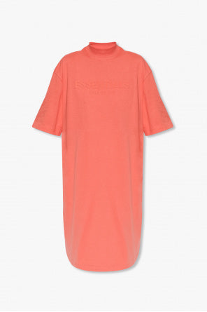TEE DRESS-CORAL