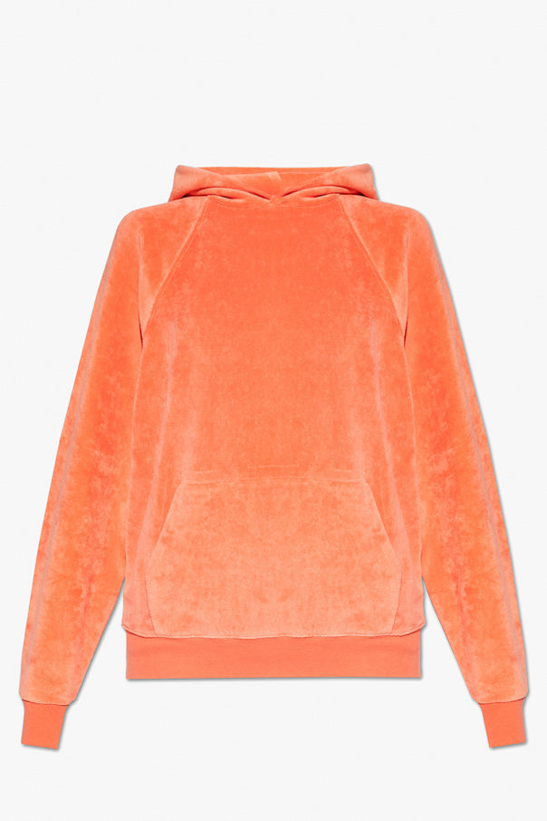 WOMEN VELOUR HOODIE CORAL