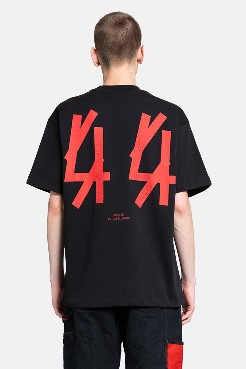 BLACKSTAGE RED TEE  BLACK