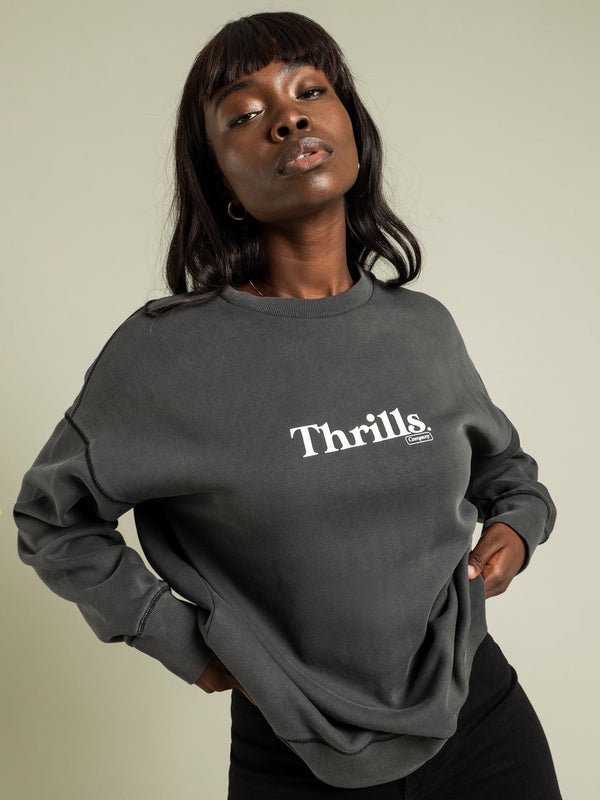 ENCHANTMENT SLOUCH CREW-MERCH BLACK