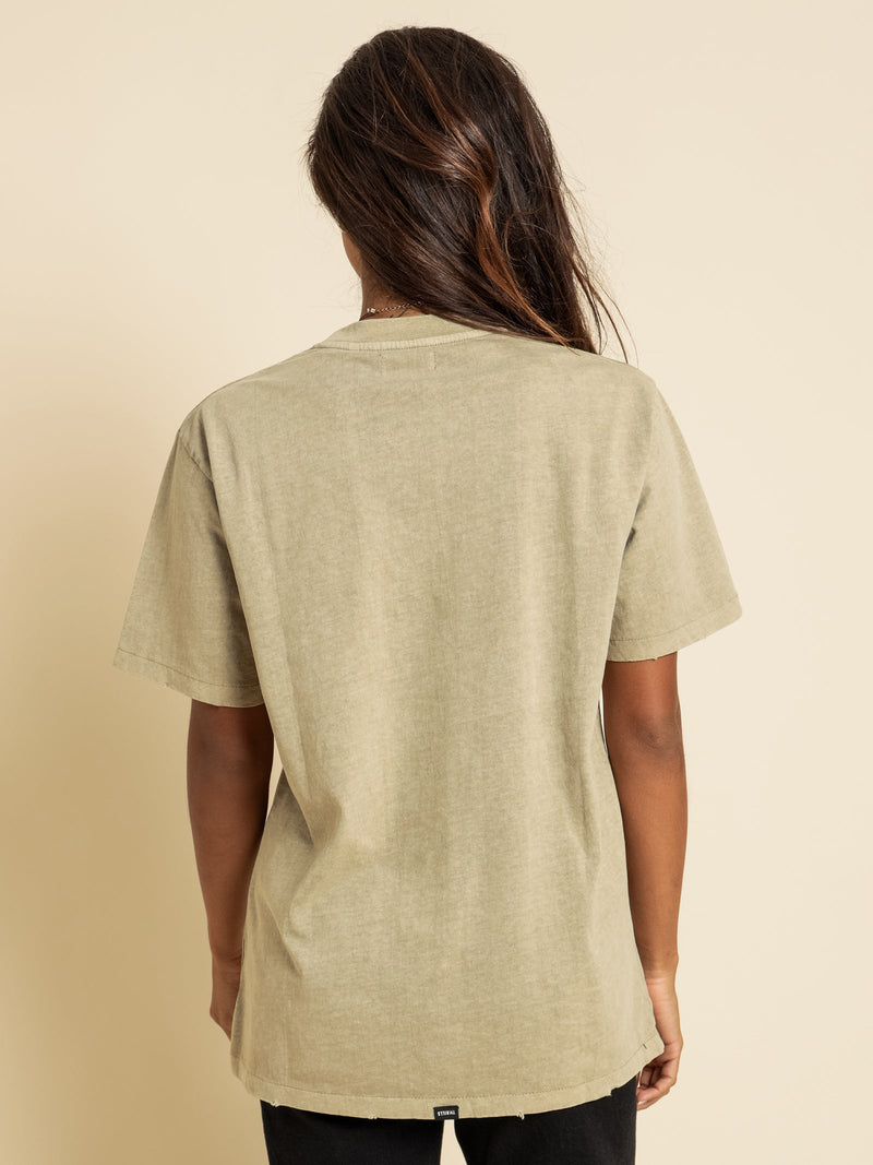 ESTABLISHED MERCH FIT TEE VINTAGE KHAKI