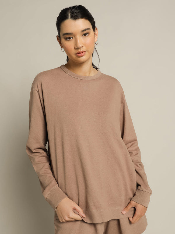 HEMP LONG SLEEVE TEE YAK