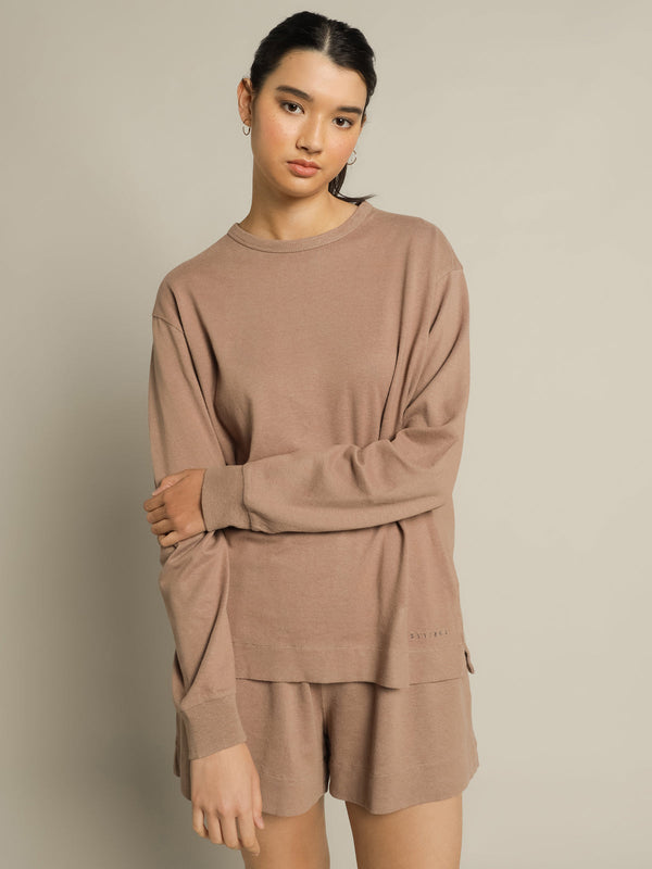 HEMP LONG SLEEVE TEE YAK