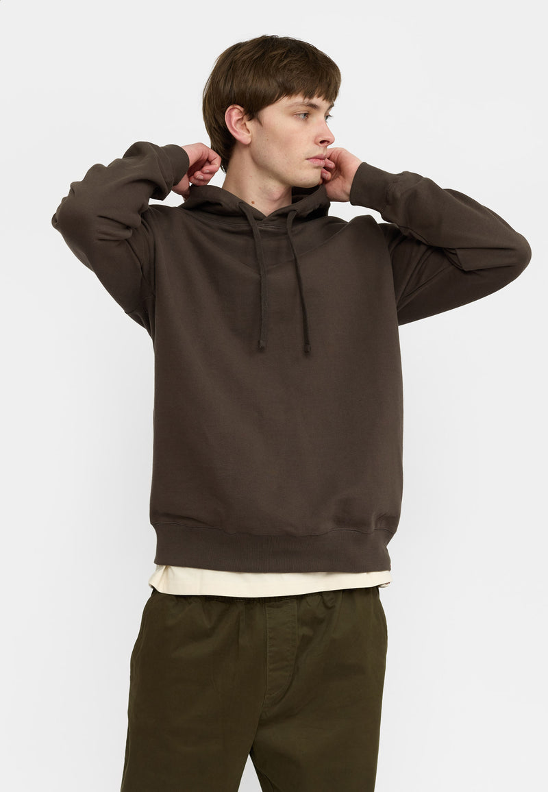LOOSE HOODIE - BROWN
