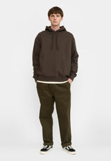LOOSE HOODIE - BROWN