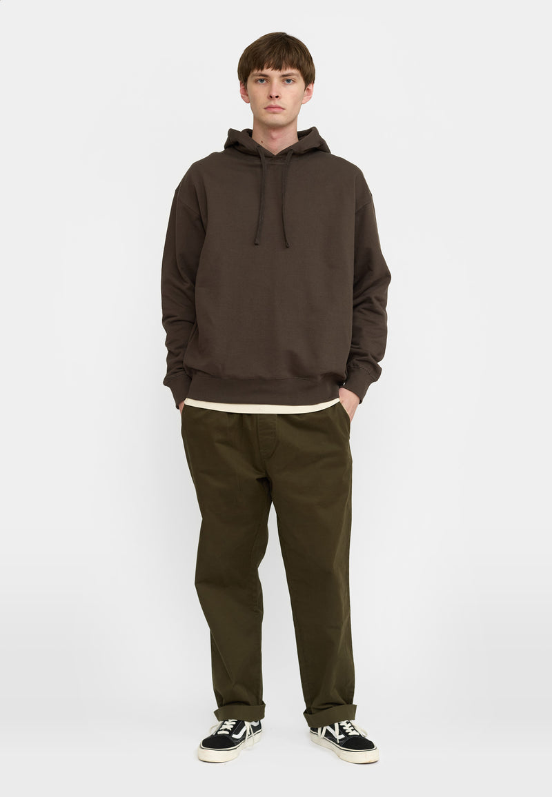 LOOSE HOODIE - BROWN