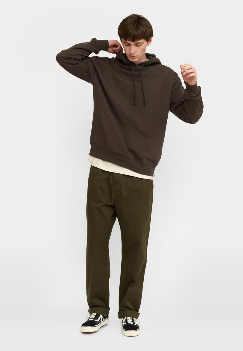 LOOSE HOODIE - BROWN