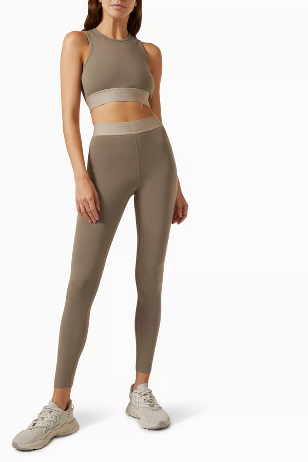 WOMEN-SPORT TANK TAUPE