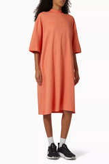 TEE DRESS-CORAL