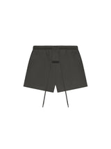 MEN- FLEECE RUNNING SHORT-JET BLACK