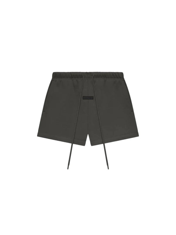 MEN- FLEECE RUNNING SHORT-JET BLACK