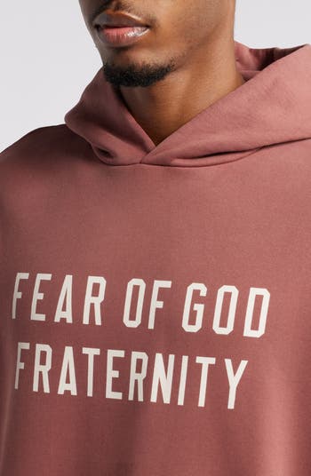HEAVY FLEECE HOODIE - CRIMSON