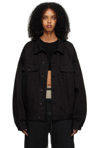DENIM JACKET BLACK CORE
