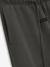 MEN- FLEECE RUNNING SHORT-JET BLACK