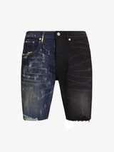 INDIGO BLACK WASH SPLIT