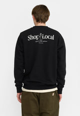 PRINTED CREWNECK - BLACK