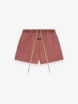 HEAVY FLEECE SOCCER SHORT- CRIMSON