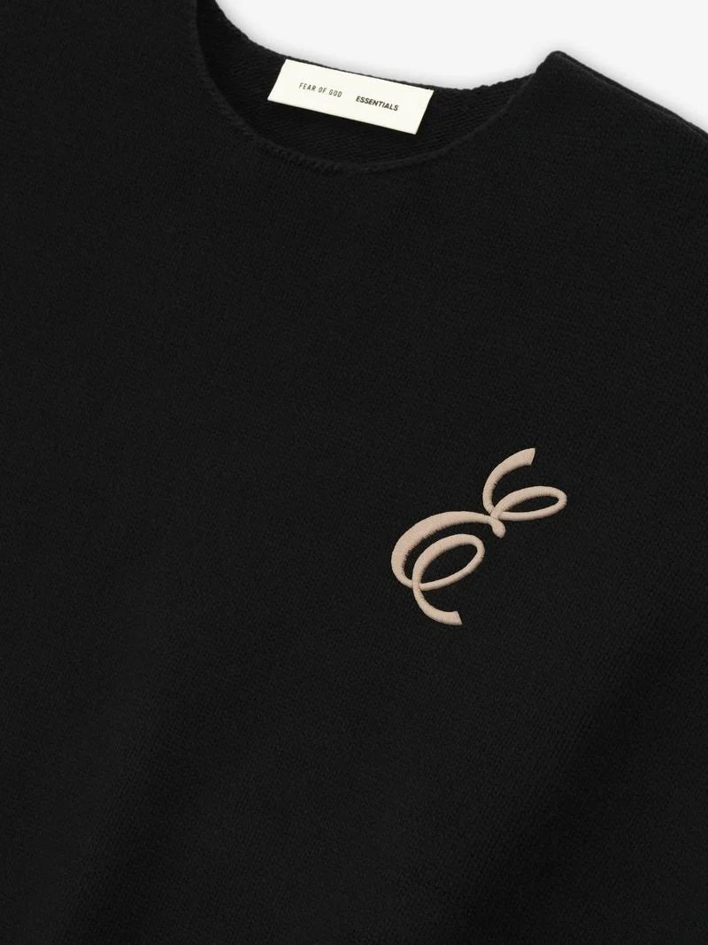 MERINO CREWNECK SWEATER - VINTAGE BLACK