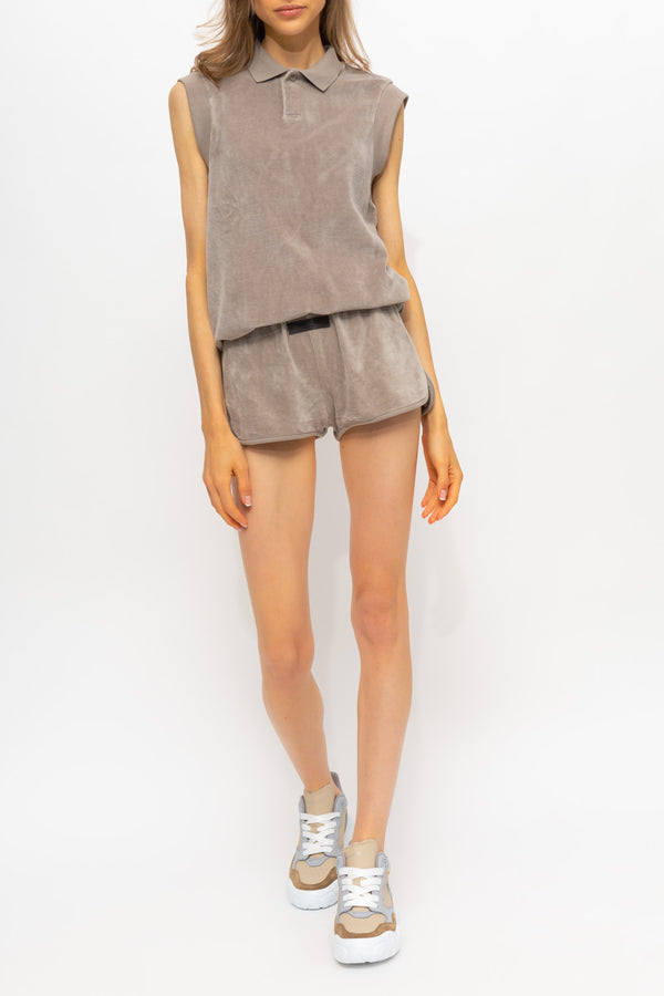 SLEEVELESS POL0 DESERT TAUPE