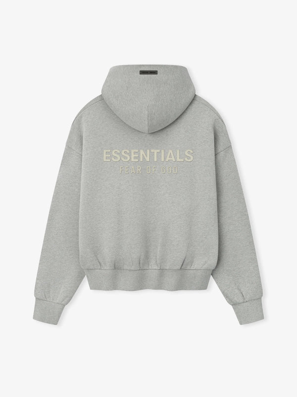 CLASSIC FIT FLEECE HOODIE - CONCRETE HEATHER