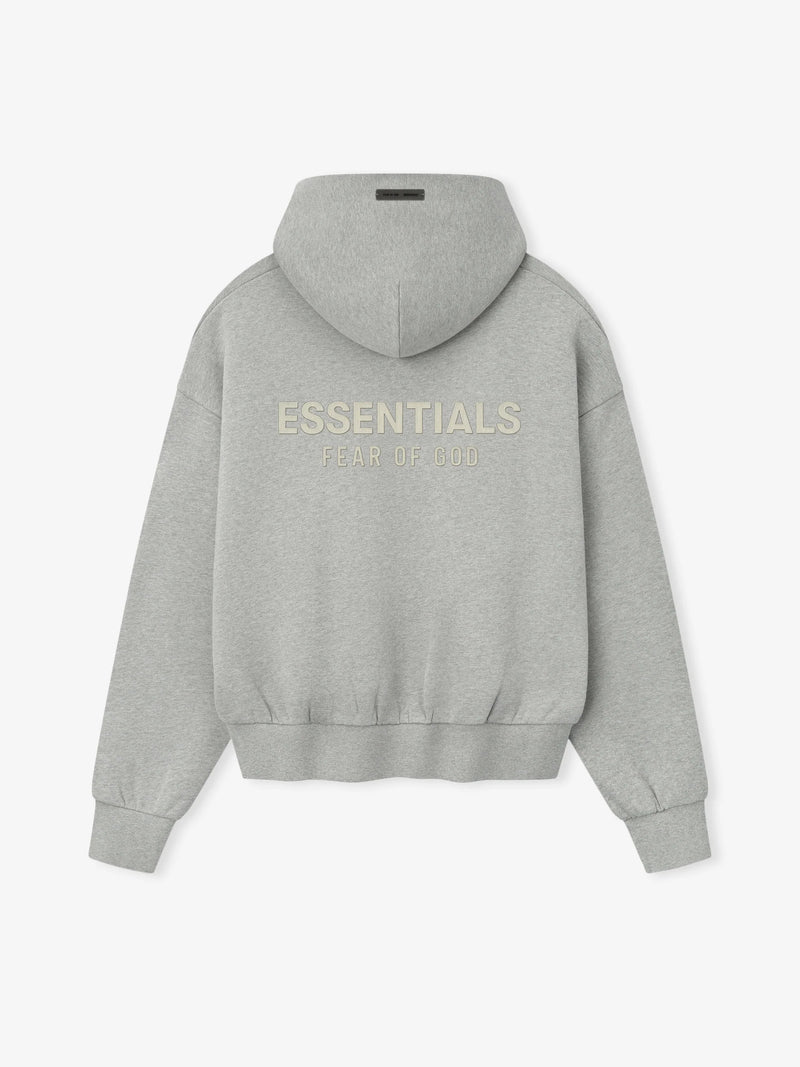 CLASSIC FIT FLEECE HOODIE - CONCRETE HEATHER