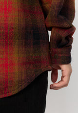 OVERSHIRT W. ZIPPER - RED