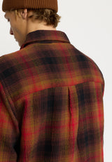 OVERSHIRT W. ZIPPER - RED