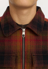 OVERSHIRT W. ZIPPER - RED