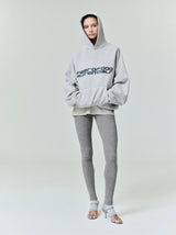 HEAVY FLEECE 90'S HOODIE - SMOKE GREY