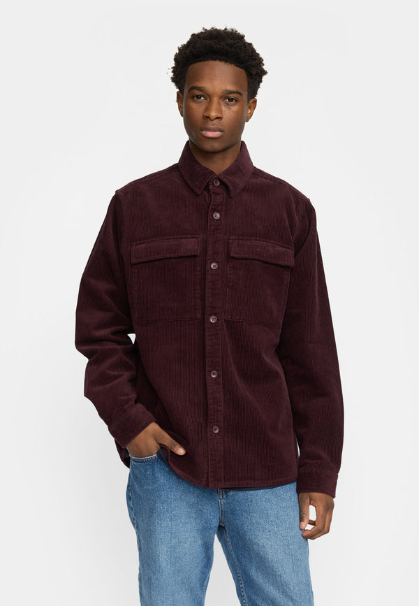 UTILITY OVERSHIRT S BURGUNDY