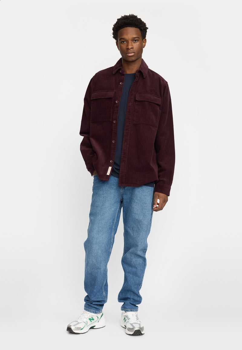 UTILITY OVERSHIRT S BURGUNDY