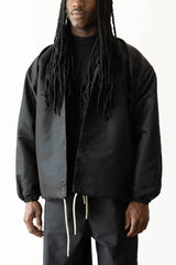 ESSENTIALS COACHES JACKET BLACK CORE