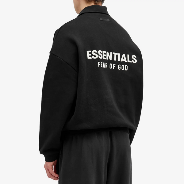 FLEECE POLO BLACK