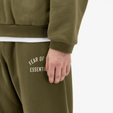 FLEECE ESSENTIAL SWEATPANT - MILITARY