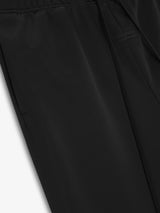 BONDED SATIN RELAXED PANT - JET BLACK