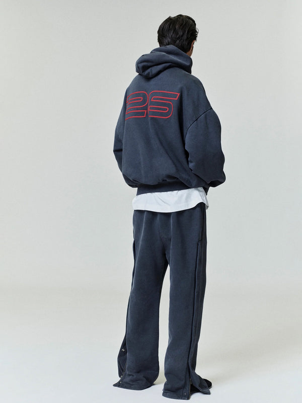 HEAVY FLEECE 90'S HOODIE - IRON GREY