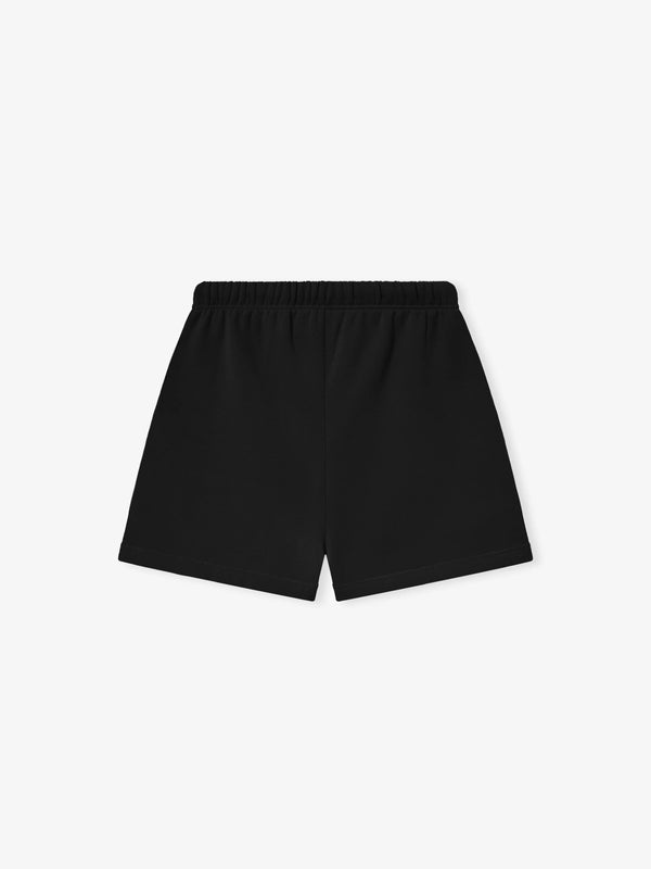 SOCCER FLEECE SHORTS - JET BLACK