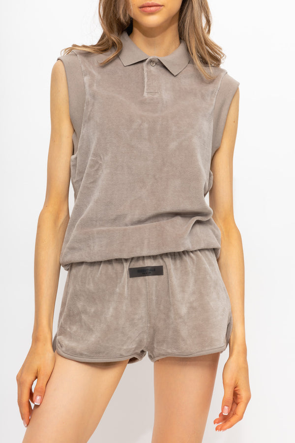 SLEEVELESS POL0 DESERT TAUPE