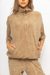 WOMEN MOCKNECK OAK
