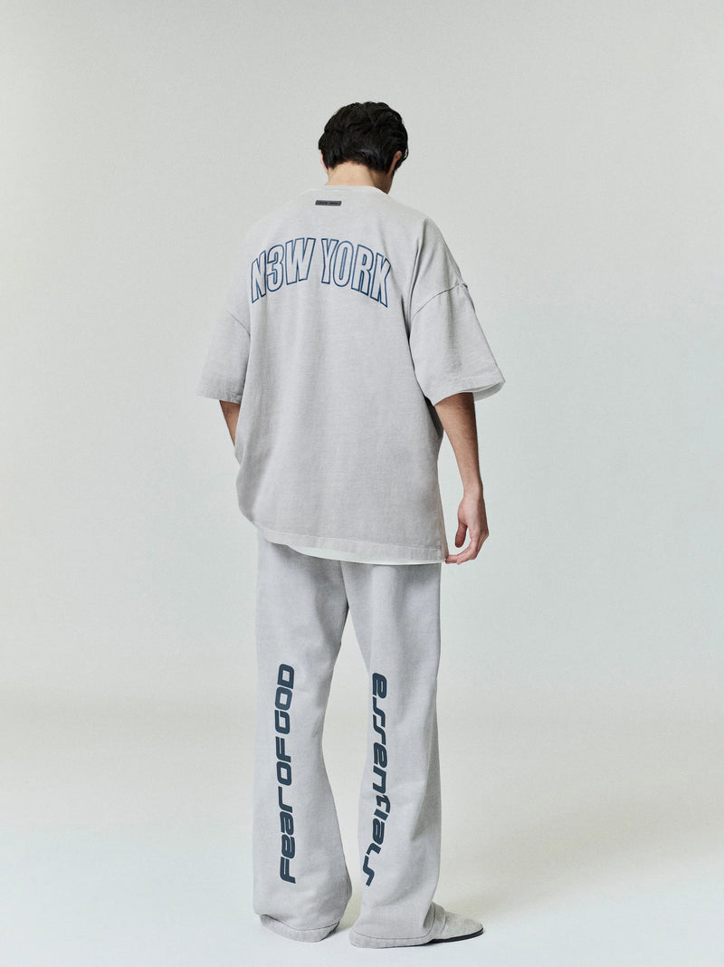 NEW YORK 90'S TEE - SMOKE GREY