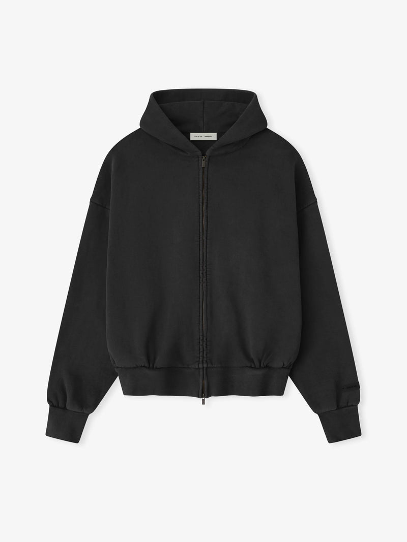 CLASSIC FULL ZIP HOODIE - VINTAGE BLACK