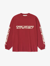 90'S LONG SLEEVE TEE - CRIMSON