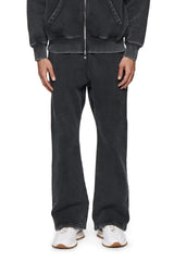 BASIC FLARED SWEATPANT - BLACK