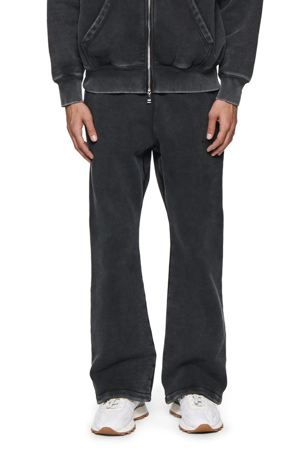 BASIC FLARED SWEATPANT - BLACK