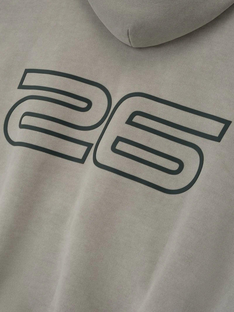 HEAVY FLEECE 90'S HOODIE - SMOKE GREY