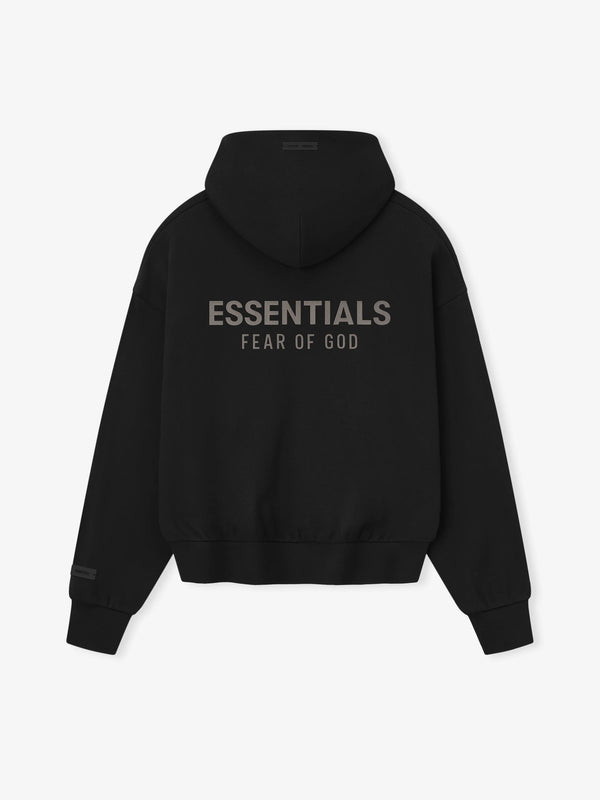 CLASSIC FIT FLEECE ZIP - JET BLACK