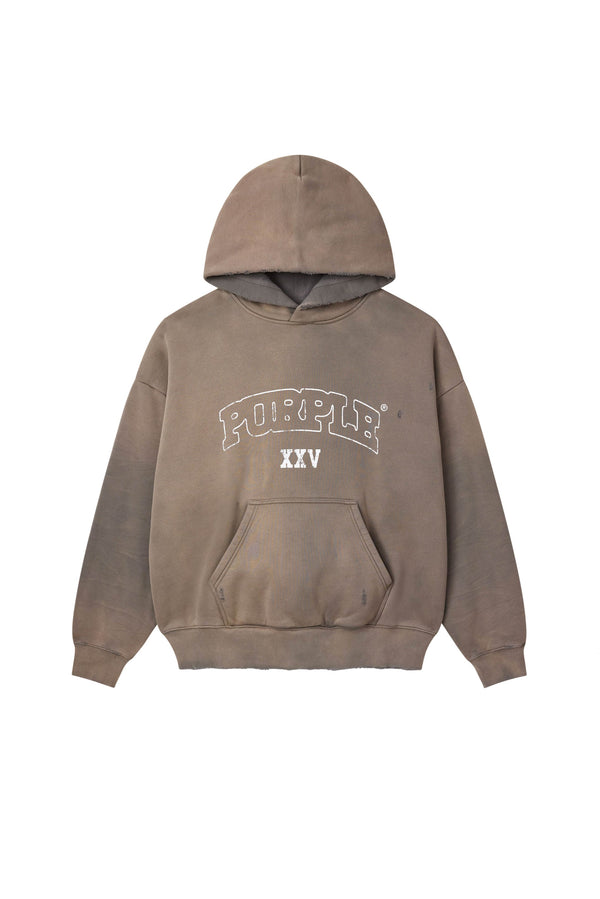 HEAVY WEIGHT FLEECE HOODIE - GRAY