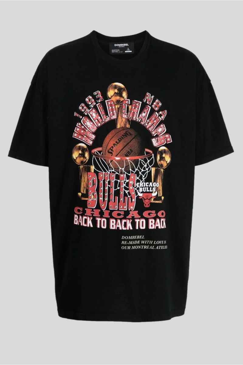 CHAMPS VINTAGE T-SHIRT-BLACK