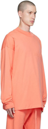 Cotton Long Sleeve T-Shirt TEE-CORAL